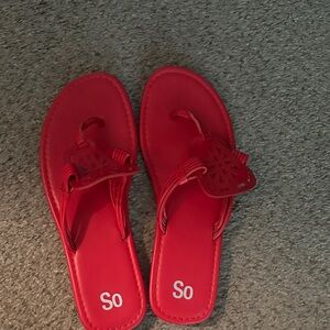 SO Bright Red Women's Sandals
